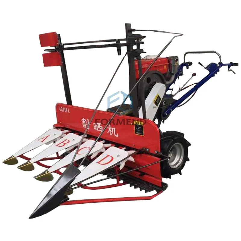Hand tractor wheat rice paddy reaper