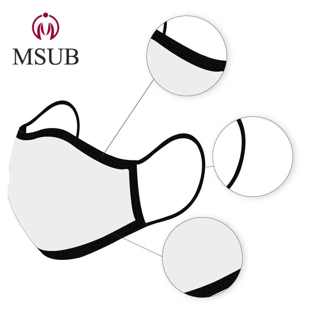 facial protection cotton polyester made black rim type mouse cover