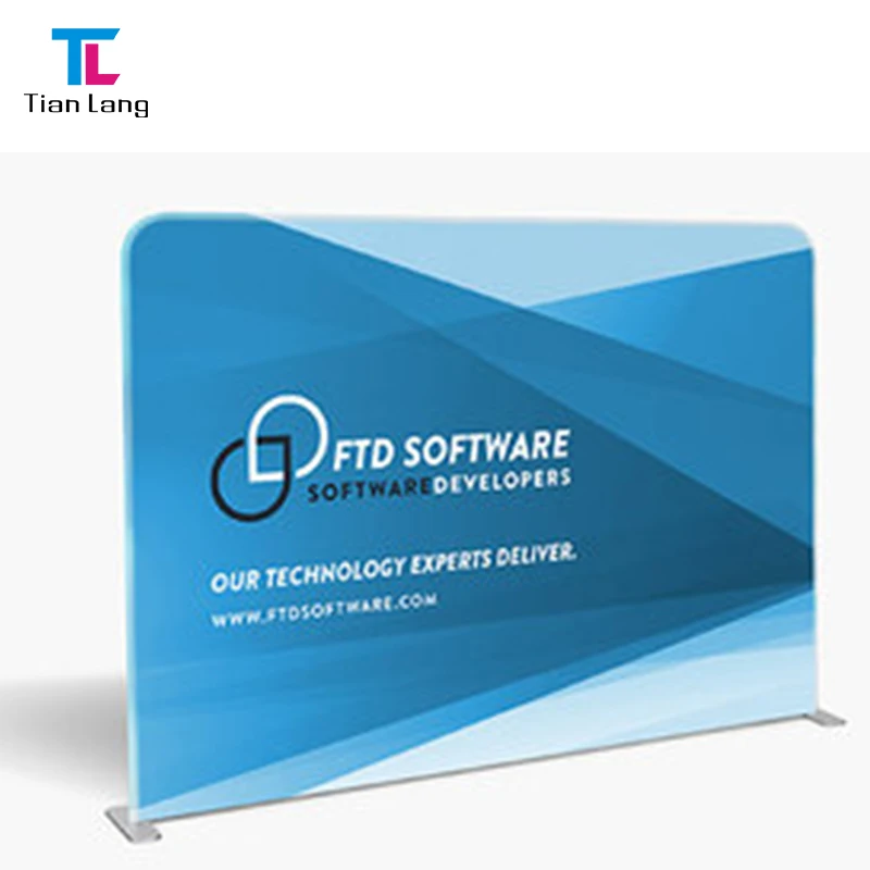 Tian Lang, демонстрационный настенный фон с логотипом на заказ, Натяжная ткань, рекламный шаг и повторный баннер