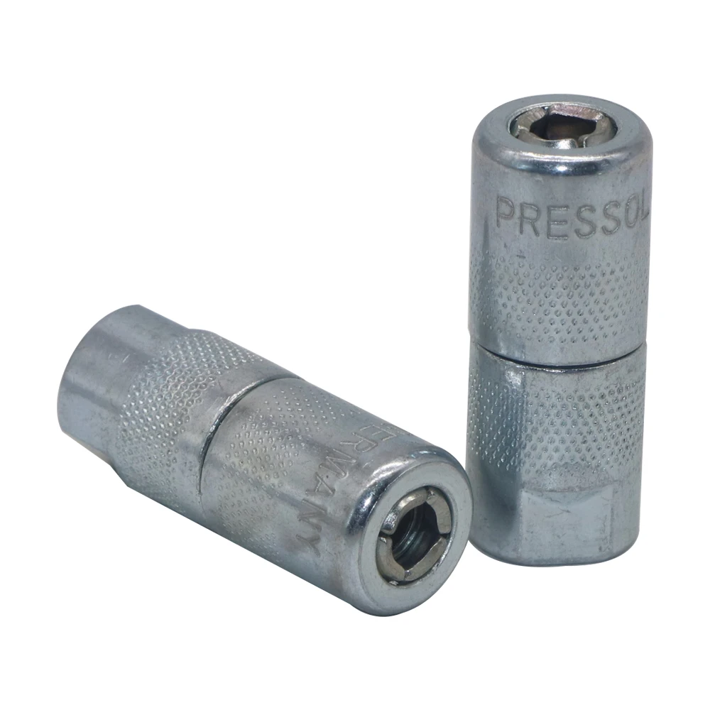 ZM-0273 Zinc plated grease coupler 4 jaw grease nipple gun nozzle coupler Pressol Germany grease coupler