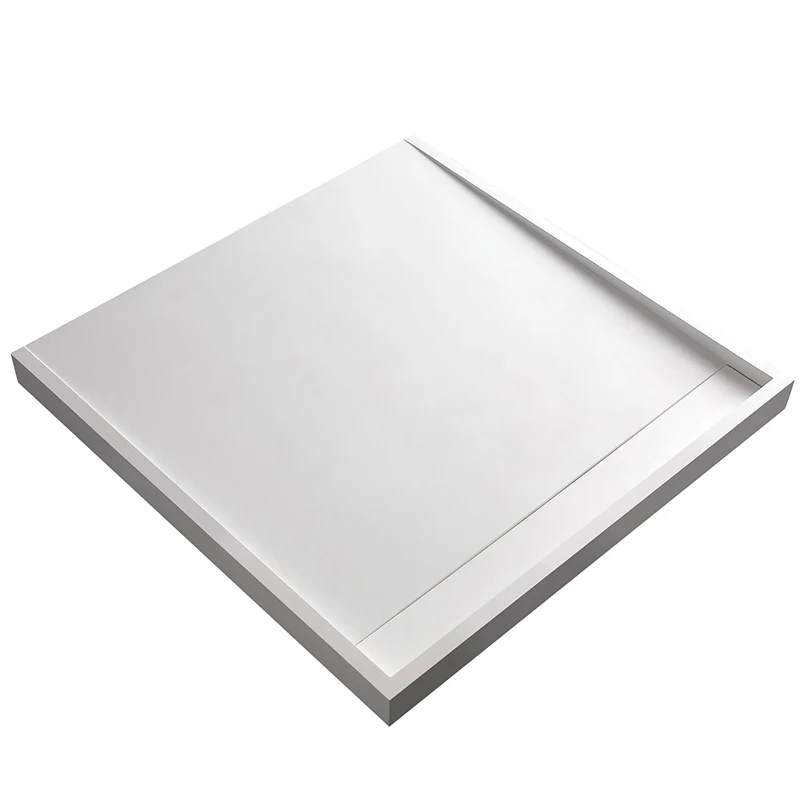 Luxurious Modern Cubicle Square Shower Tray White Artificial Slate Free-standing Bathroom Enclosures with Elegant Finish MC