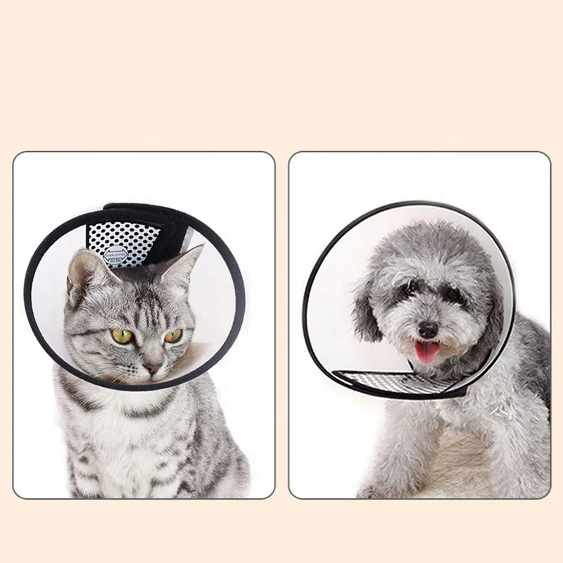 Adjustable Recovery Anti-Bite Lick Wound Healing Protective Neck Cone Collar for Pet Dog & Cat