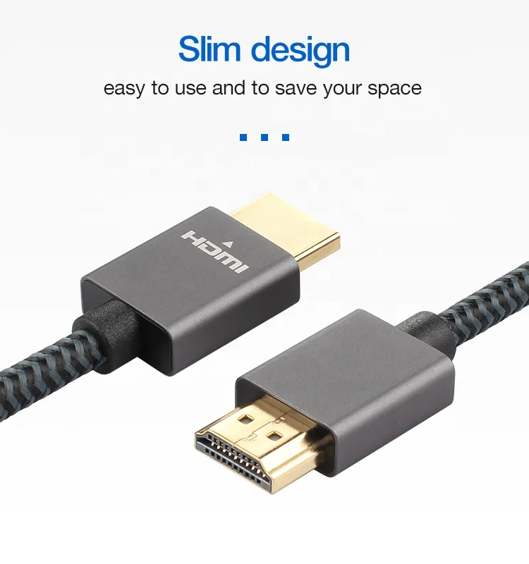 Высокоскоростной HDMI-кабель ult-unite 18 Гбит/с 4K 60 Гц плетеный шнур 1 2 м