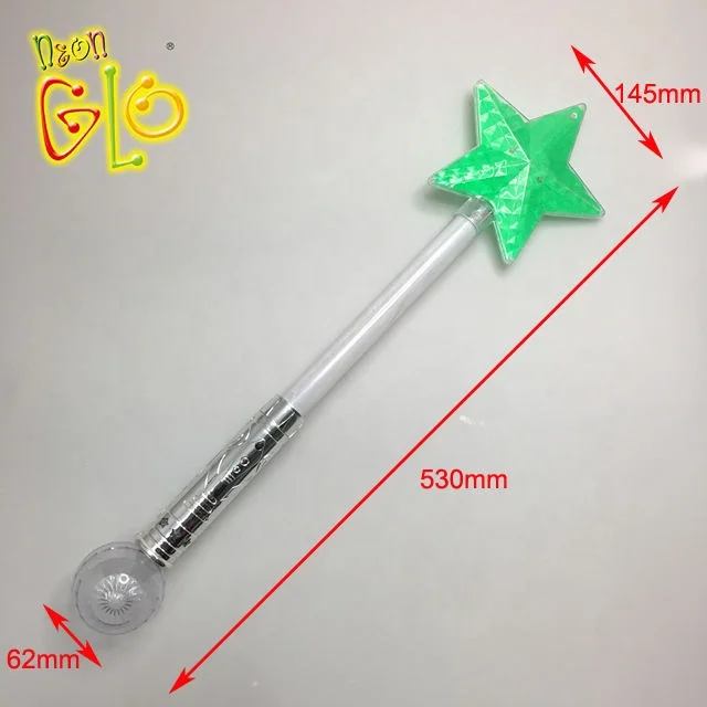 Hot Sales Light Up Wand With Star Shape  Beauty Disco Ball LED Stick Fashion In Party