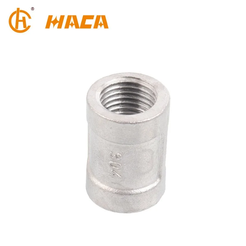 Stainless steel socket banded pipe fittings female threaded coupling SS304