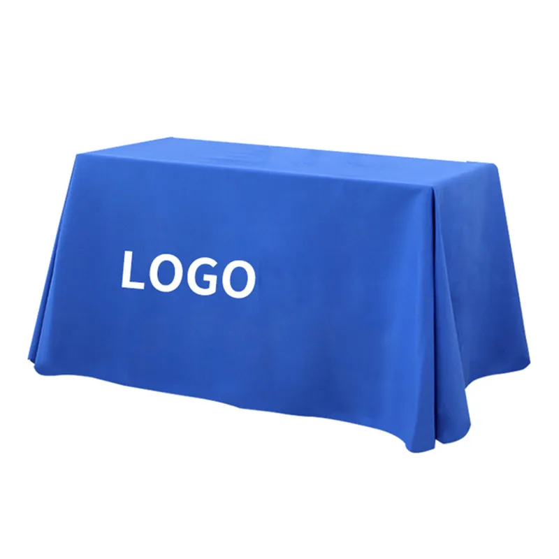 Custom Plain Table Covers Wedding Decoration Washable Rectangle 6ft 8ft Table Cloth for Advertising Custom Logo