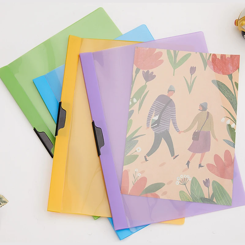 
customized design hot selling A4 PP plastic spring clip 