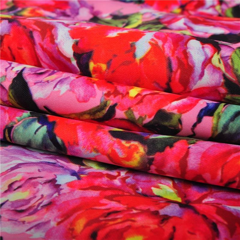 100% polyester pattern printed peach skin fabric for hometextile