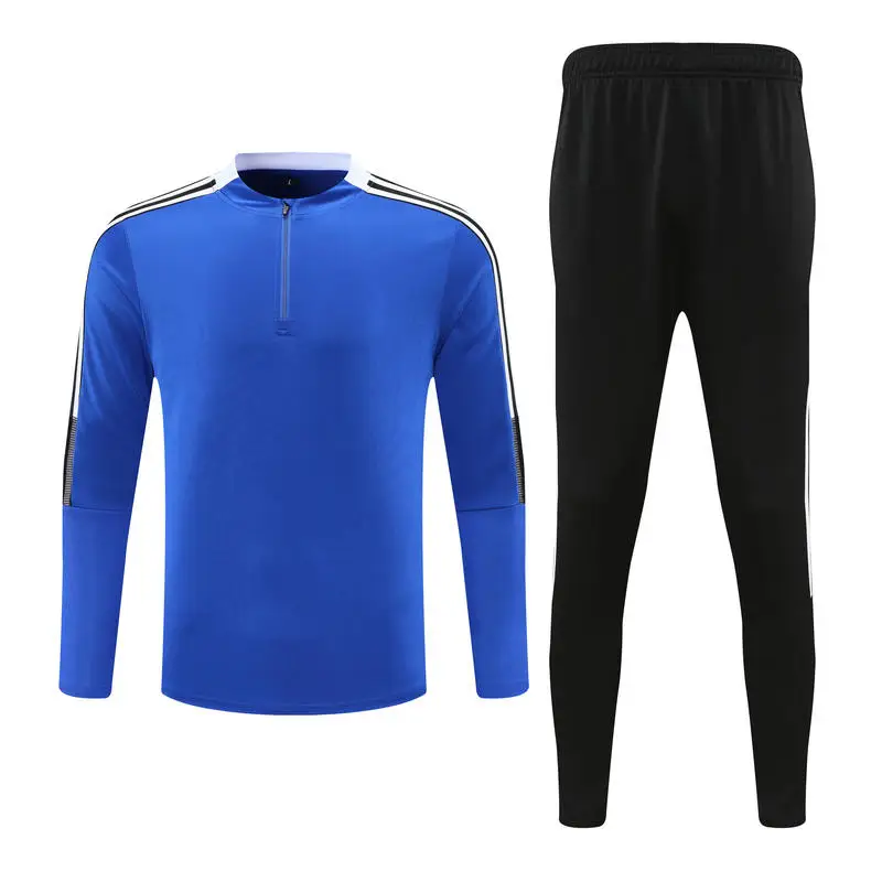 Wholesale Custom Adult Football Club Long Sleeve Training Soccer Tracksuit  Men Tracksuit and pants Sets