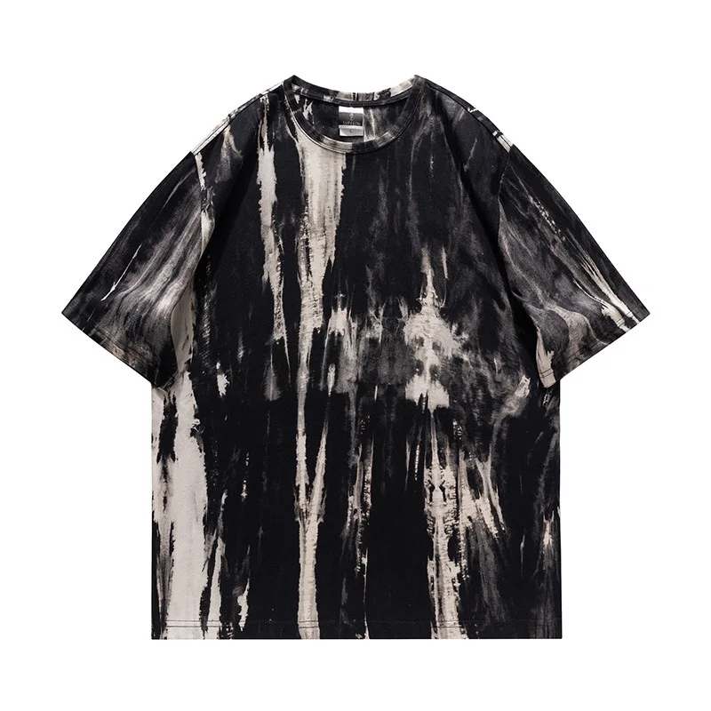 2024 New Style 260gsm Heavy Weight oversized Tie Dye Stone Washed T Shirt Oversized