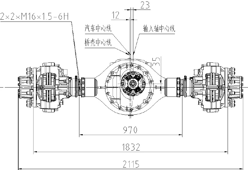 Electric Car front Car axle Rear Wheel Differential Drive Axle with 65Kw  Motor Power