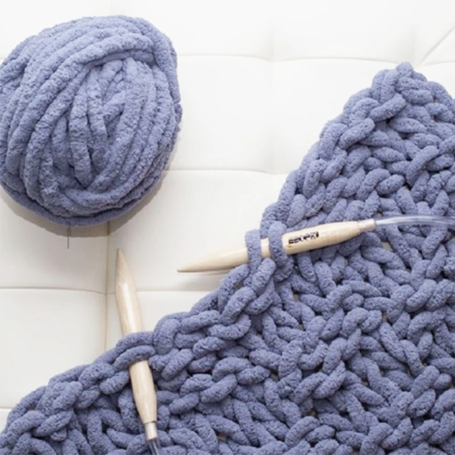 Charmkey Оптовая 2 см крупная пряжа полиэстер синель для ручного вязания