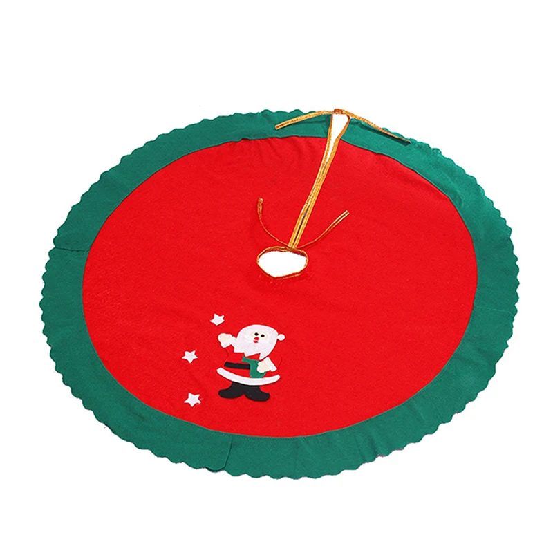 Christmas festival decoration wholesale hot sale new year red gray christmas tree skirts for home party