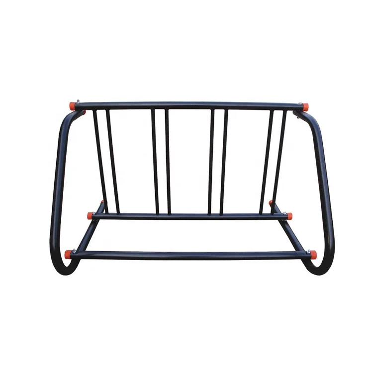 Single Sided Grid Bike Rack Steel Bike Rack Stand 5 Bike Storage Parking Rack
