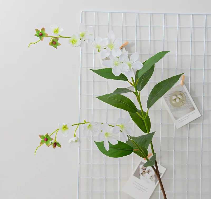 Wholesale Artificial Simulated Jasmine Flower Living Room Hotel Photography Props Home Garden Wedding Decoration Fake Flowers