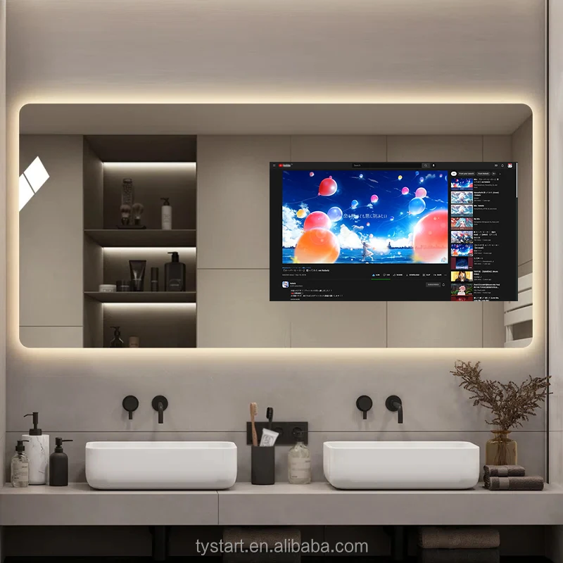 Popular Android System Modern Hotel Home Magic WIFI Android 11 Touch Screen LED Smart TV Mirror