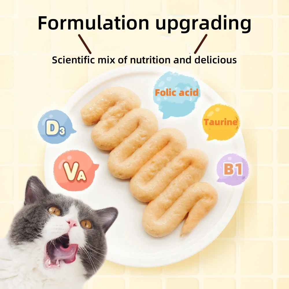 Высококачественная упаковка для соуса закусок домашних животных жидкая смесь влажной пищи с питательным подпиточным соусом из тунца и икры Goo