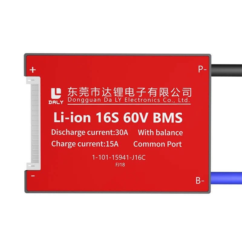 Daly индивидуальная печатная плата PCM BMS 60 в литий-ионная батарея bms 20 Ач 16s 30a для электрического велосипеда скутера