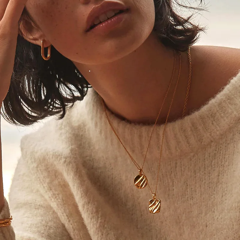 Irregular pendant necklace-Fashionable and popular necklace for women S925 silver necklace freshwater pearl fine jewelry