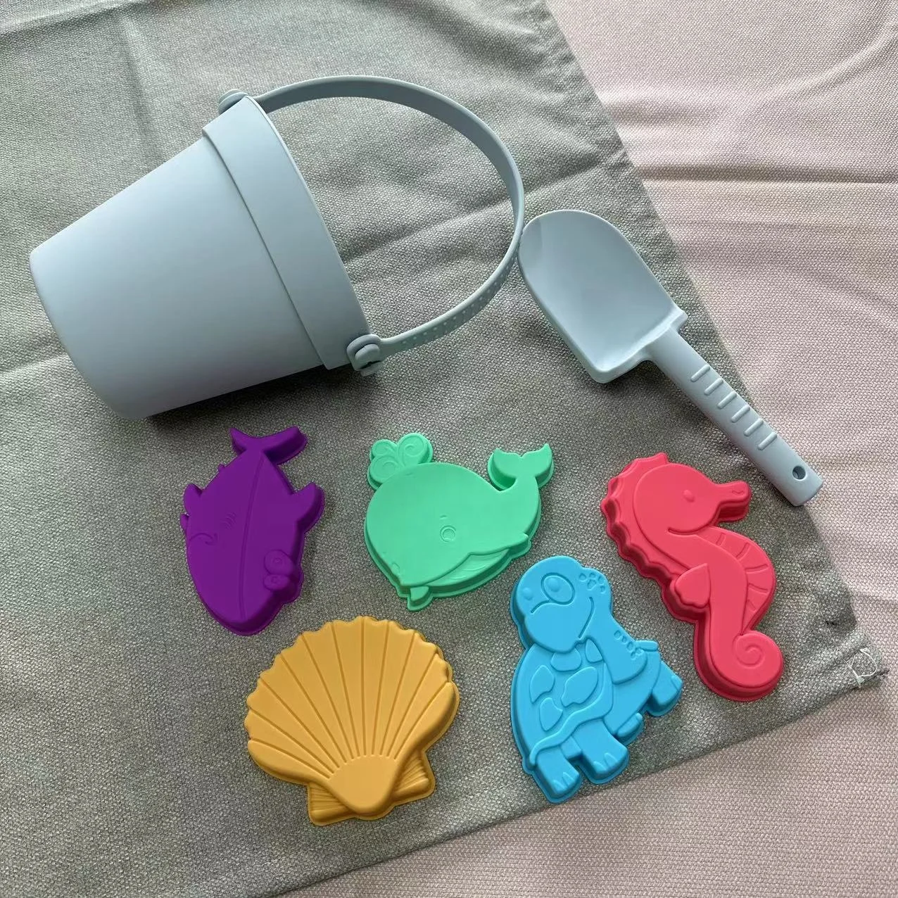 Baby Toys Silicone Summer Supermarket Outside Beach Water Holiday Sands Play Set For Kids