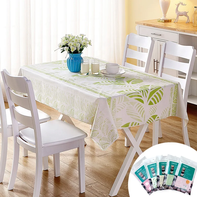 
Party Decorations Table Cloth Green leaf Disposable Table Cover 180 Round 
