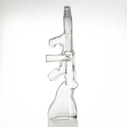 Factory Vodka Tequila Bottle  760ml  Thompson Gun Shaped Glass Bottles