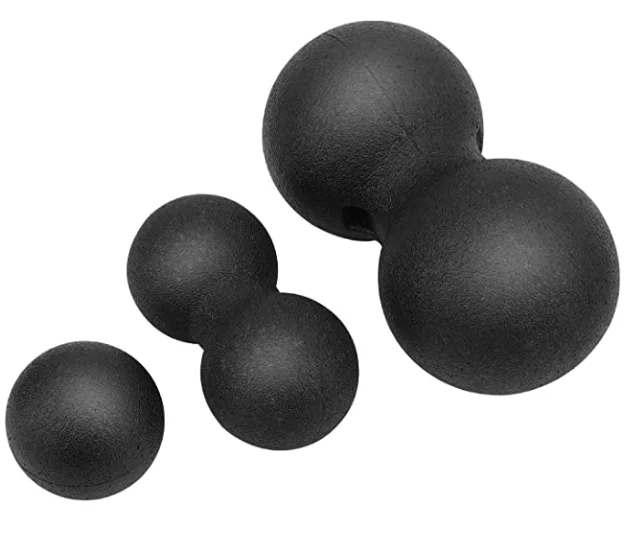 Peanut Massage Balls Set 3 in 1 2 Peanut Massage Balls 1 Massage Lacrosse Ball for Foot Neck Spine Shoulder