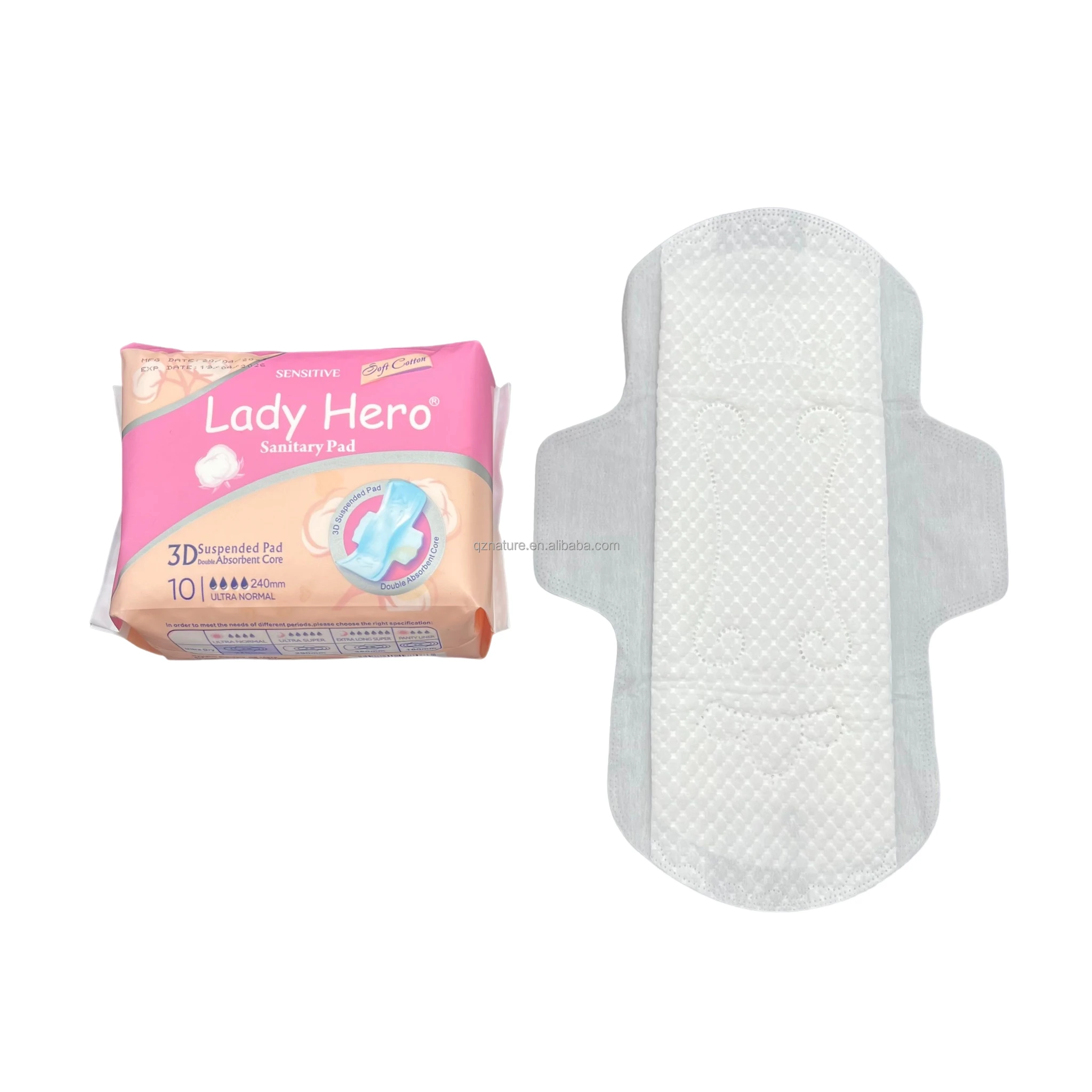 Ladyhero OEM женские мягкие хлопковые гигиенические прокладки макси травяная женская гигиеническая прокладка от производителя