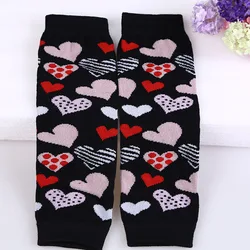 Fashion Valentine Baby Leg warmer Pink Black Toddle Leg warmers Heart Printed Infant Leg warmer For Baby Girls Boys
