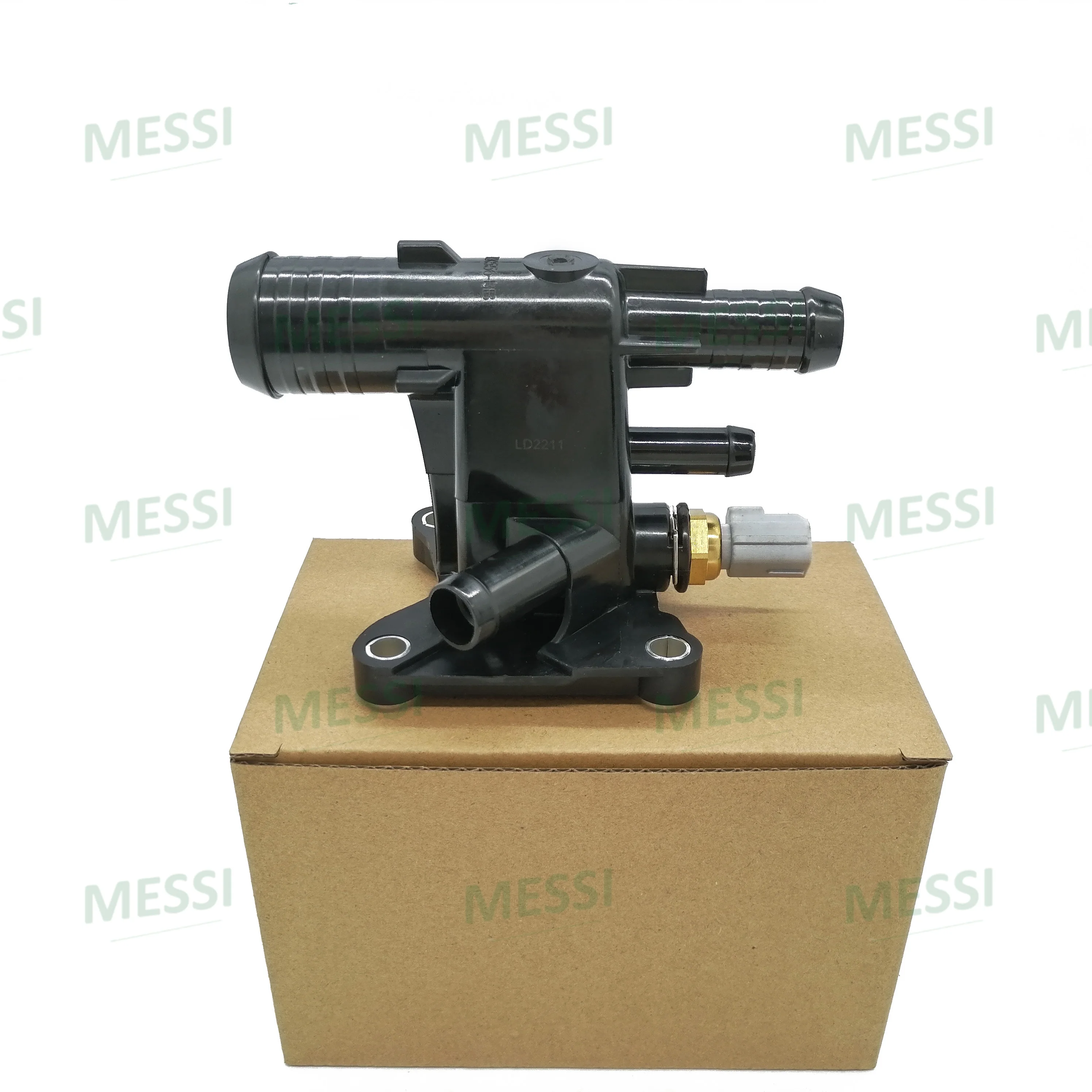 Coolant Thermostat LR038758 LR025564 Water Outlet Connector for Freelander2  Evoque Discovery Sport 2.0T Petrol Engine LD11484