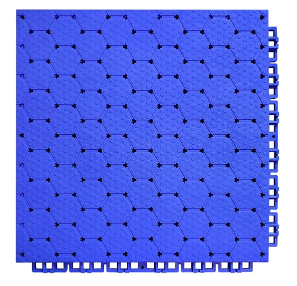 25x25cm elastic TPV material multipurpose interlocking plastic sports court flooring