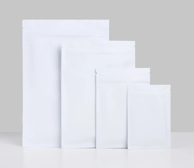 White Aluminum Foil Tea Cat Food Fish Bait Coffee Dried Fruit Snack Food Dispensing Bags