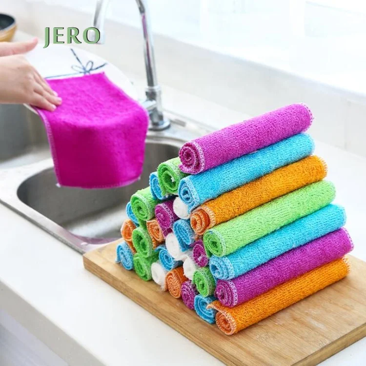 
Wholesale 18*23cm organic cotton&bamboo cleansing towel bamboo fiber cleaning cloth bamboo cleaning cloth 