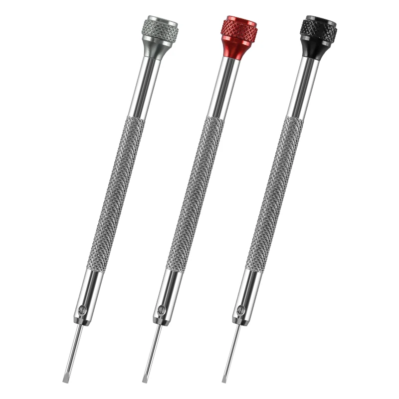 Repair Tools Color Aluminum Screwdriver Watch Cover Screw Remove Watchband 1/1.2/1.4MM Flat-head Precision Screwdriver