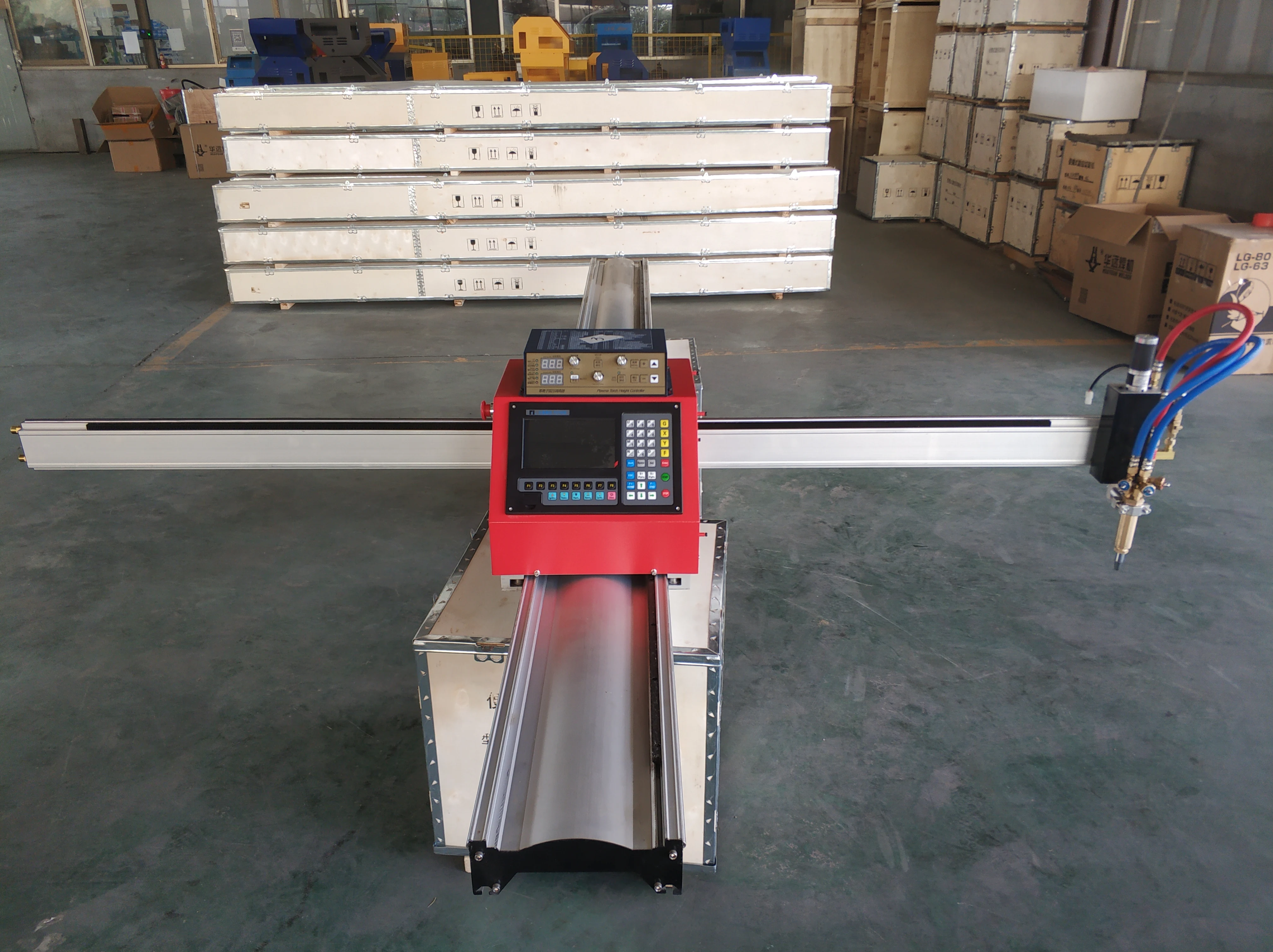 Portable CNC Flame Plasma cutter, flame plasma gas cutting machine