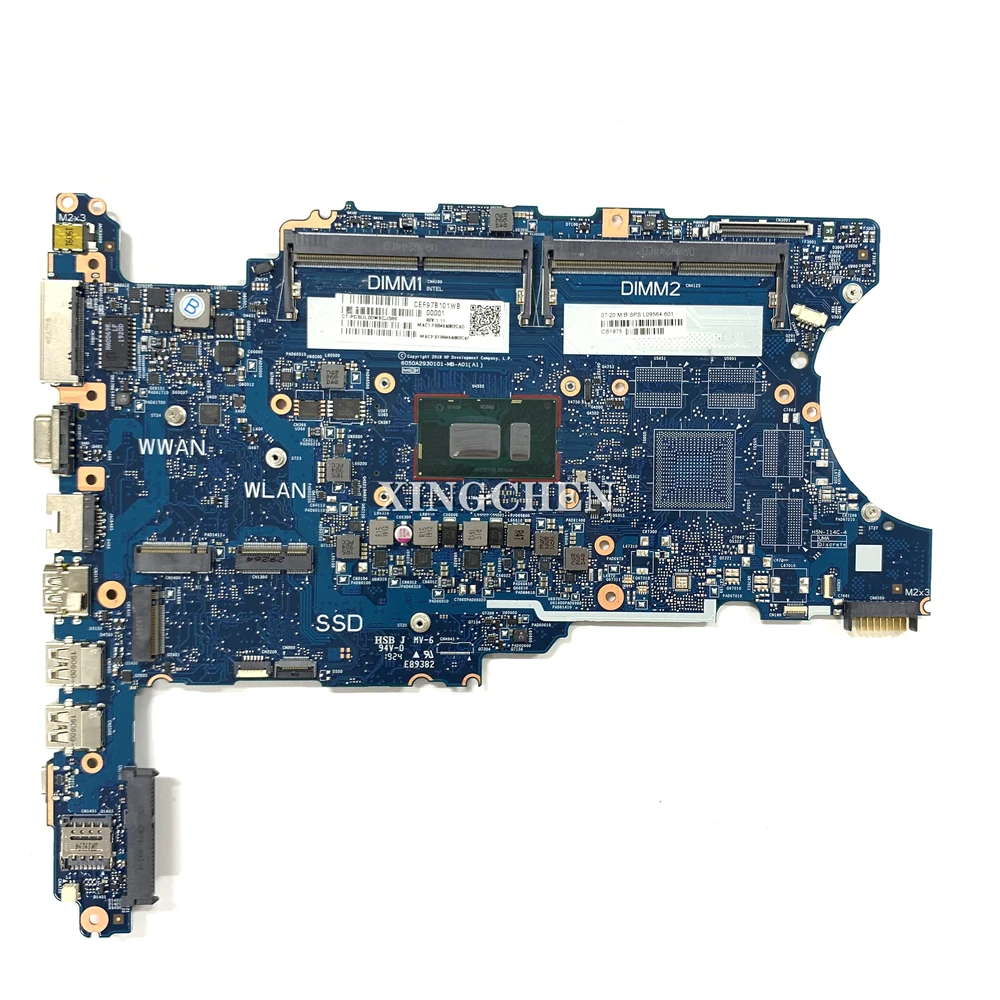 Для струйного принтера HP K12 640 G4 i3-8130U 14, объемом памяти 4 Гб/500 PC материнская плата ноутбука L09564-601 L09564-001 UMA i3-8130U WWAN 6050A2930101 100% рабочих