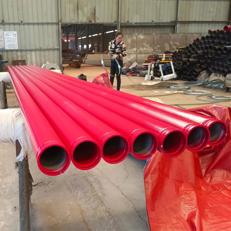 Factory Direct Red Spray Painted Epoxy Steel Pipe ASTM A795 Sch40