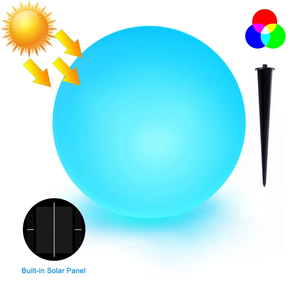 decorative lampe solaire interior round light for garden landscape