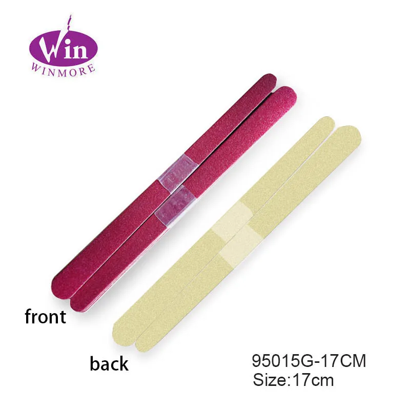 large size 17cm cheap colorful emery board disposable wooden nail file