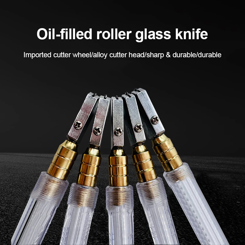 2-19cm   Glass Cutting  Tools Industrial  Diamond Roller-type glass Alloy  Oil-filled Glass Cutters