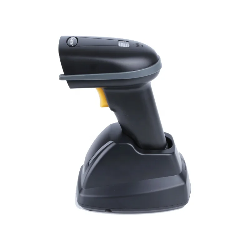 High Quality Blue tooth Wireless Bar Code Reader Direct Factory QR Datamatrix Barcode Scanner With Charging Cradle