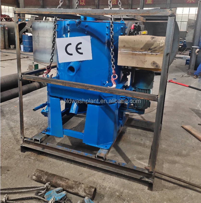 
China Gold Concentration Processing Blue Bowl Centrifugal Knelson Gold Washing extraction Mining equipment small scale gold 