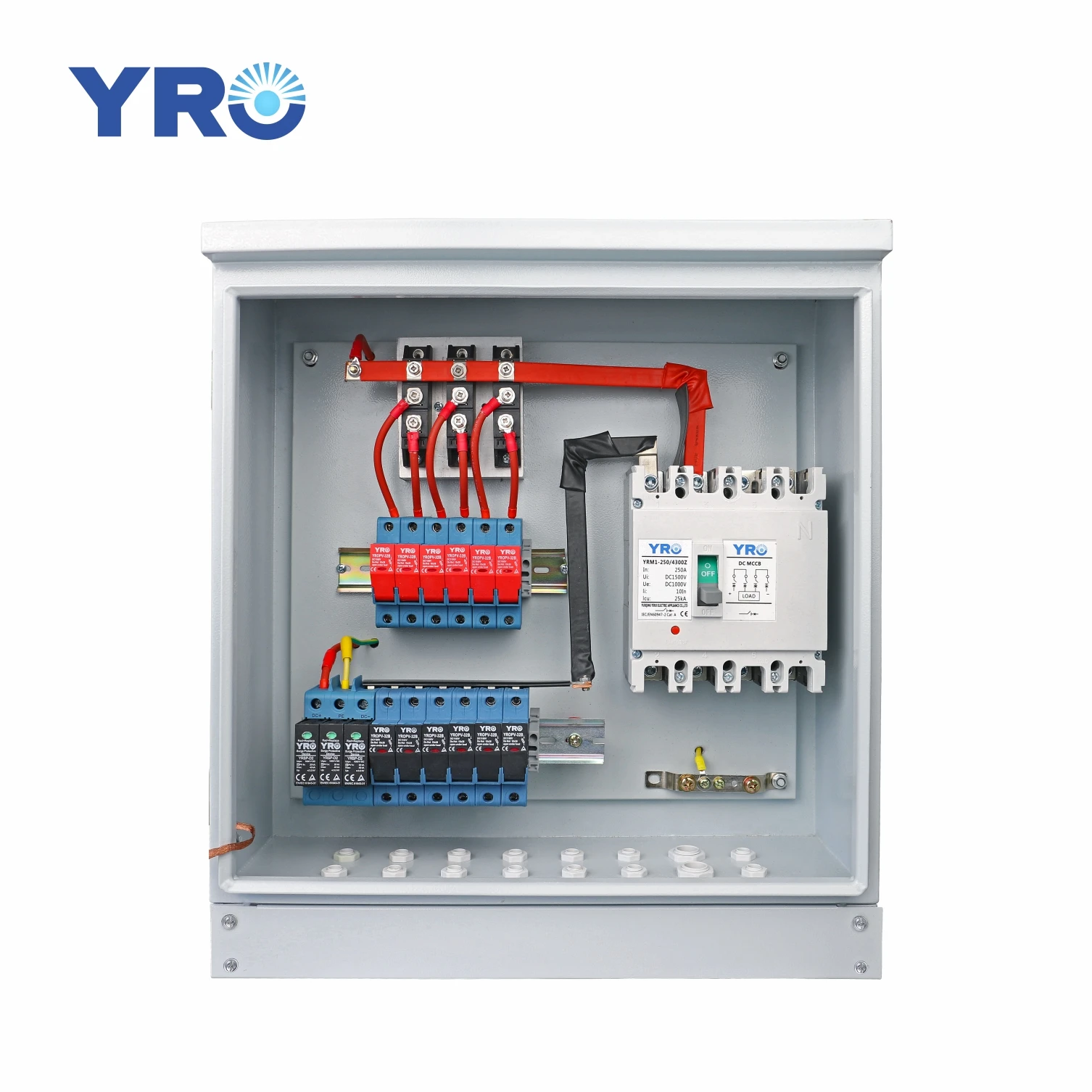 Ip65 Waterproof PV combiner box 6 string for solar panel Solar Dc Combiner Box