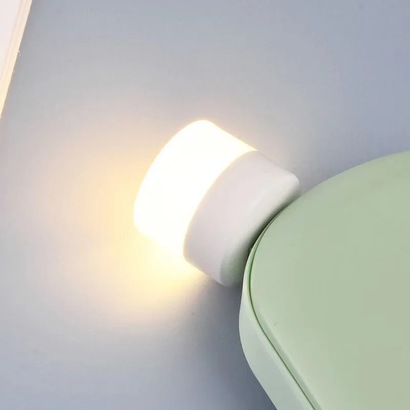 USB 5V LED Mini Light Warm White Portable Indoor Night Lamps  Customizable Plastic LED  Home Bedroom Hotel