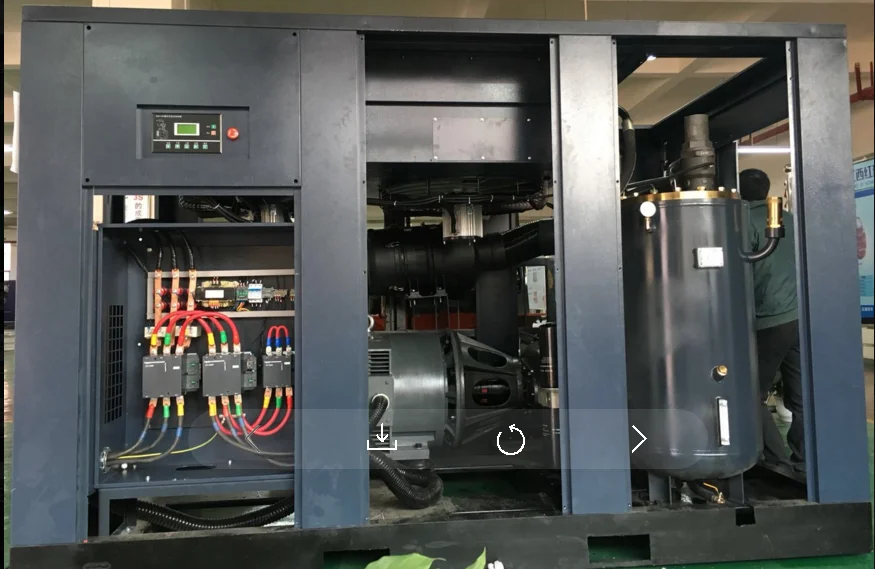 Сделано в Китае 100hp 8 бар воздушный винтовой компрессор 220V 60HZ IP54 для продажи