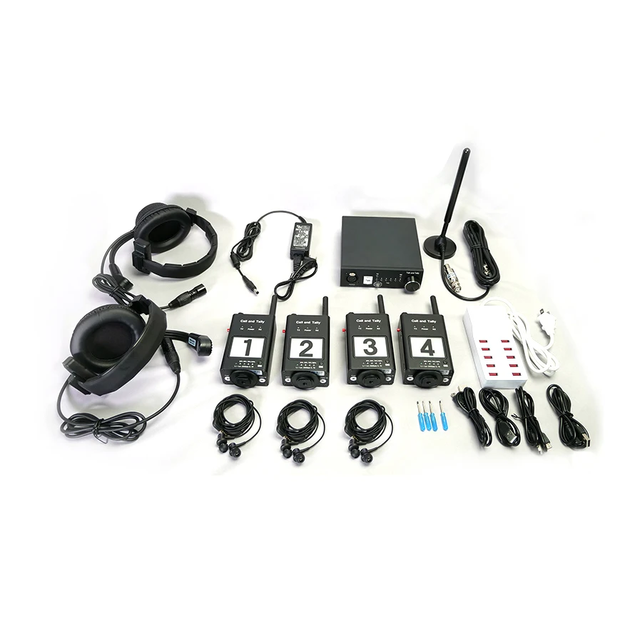 Горячая распродажа Высокое качество Профессиональный Точный дуплекс 4 способа беспроводной Талли переговорное устройство для камеры компании и директор