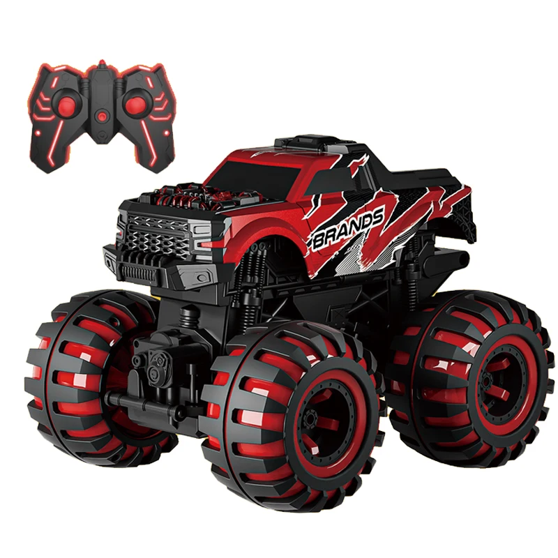 LK TOYS Shantou Toys 1:12 4CH Remote Control Racing Car Toy Wheel with Light Remote Control Monster Truck Off-Road Car