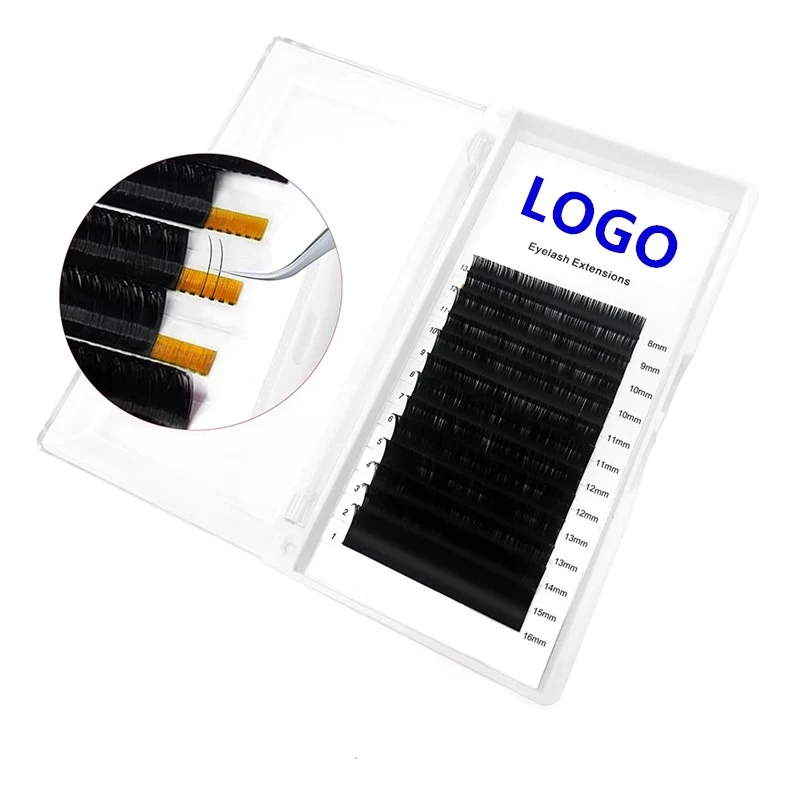Hot Selling Soft Lash Extension Private Label B C D J CC Curl Classic Synthetic Individual Eyelash Extensions