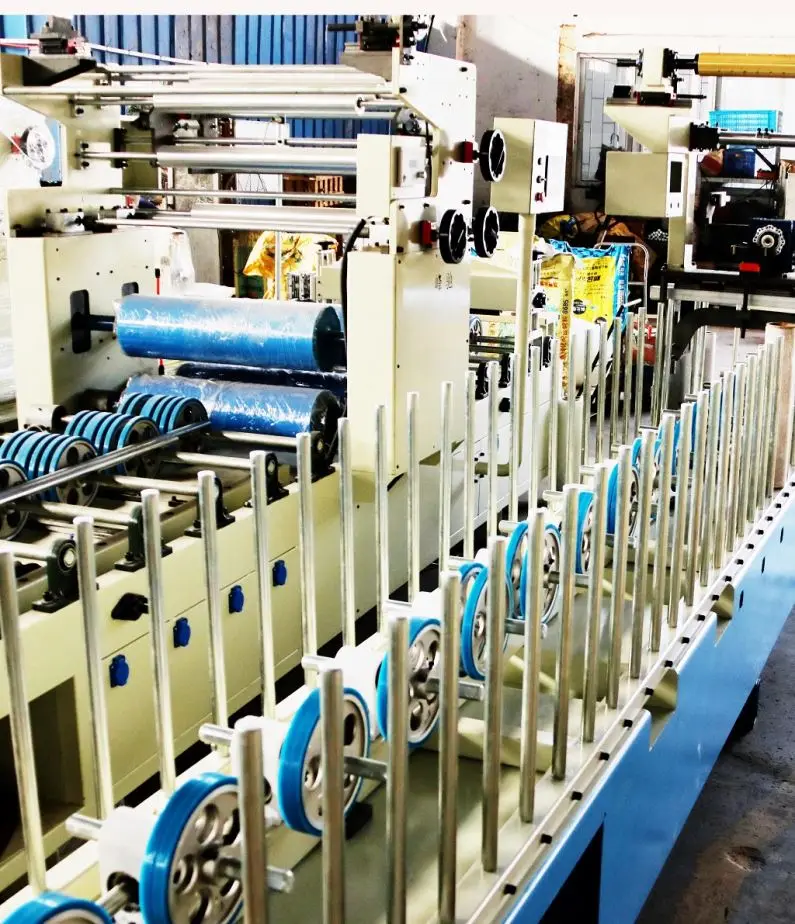 automatic adhesive Woodworking WPC floor Wrapping Machine