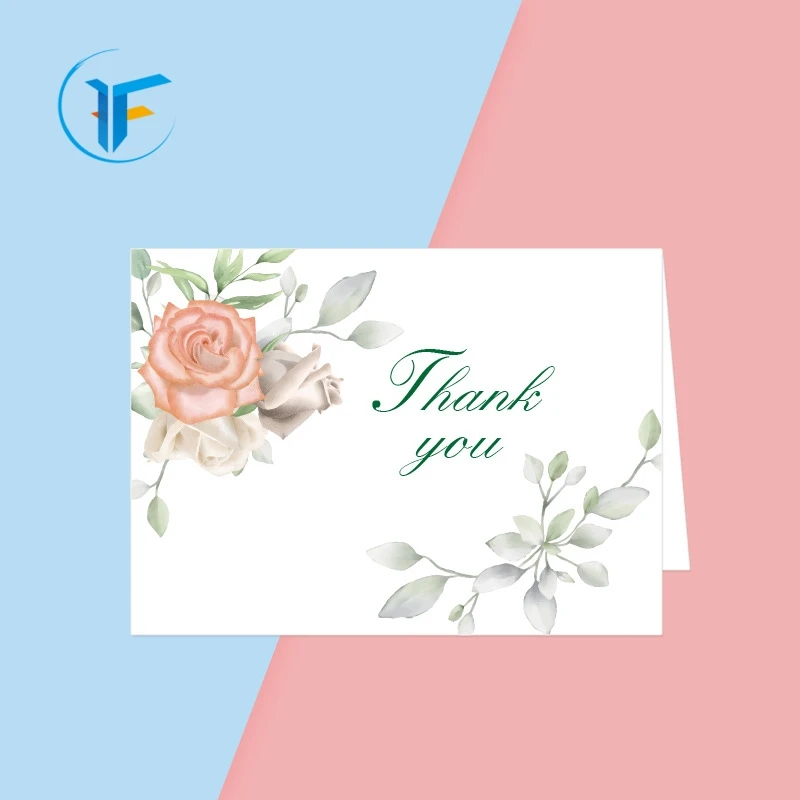 Bulk Business Christmas Thank you Cards With Your Own Logo